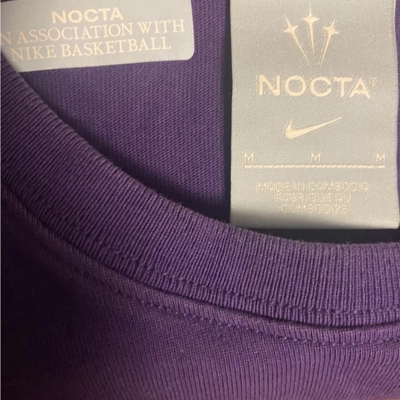 NOCTA SS TOP - Purple T-shirt *RARE* Drake X Nike Collab - Men’s M - Picture 3 of 4